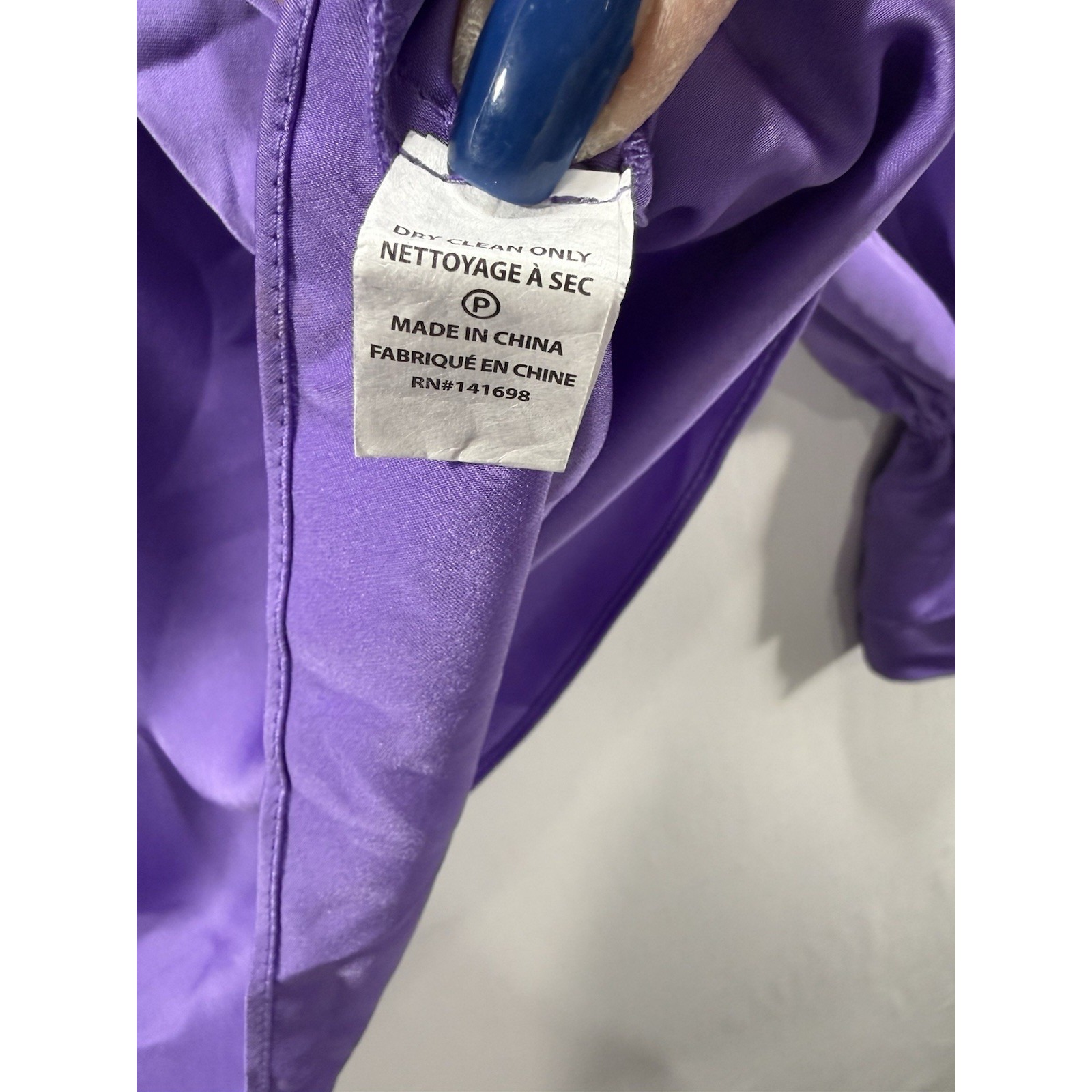 Ramy Brook New York Purple Off Shoulder Blouse Xxs 100% Polyester Balloon Sleeve — image 5 of 7
